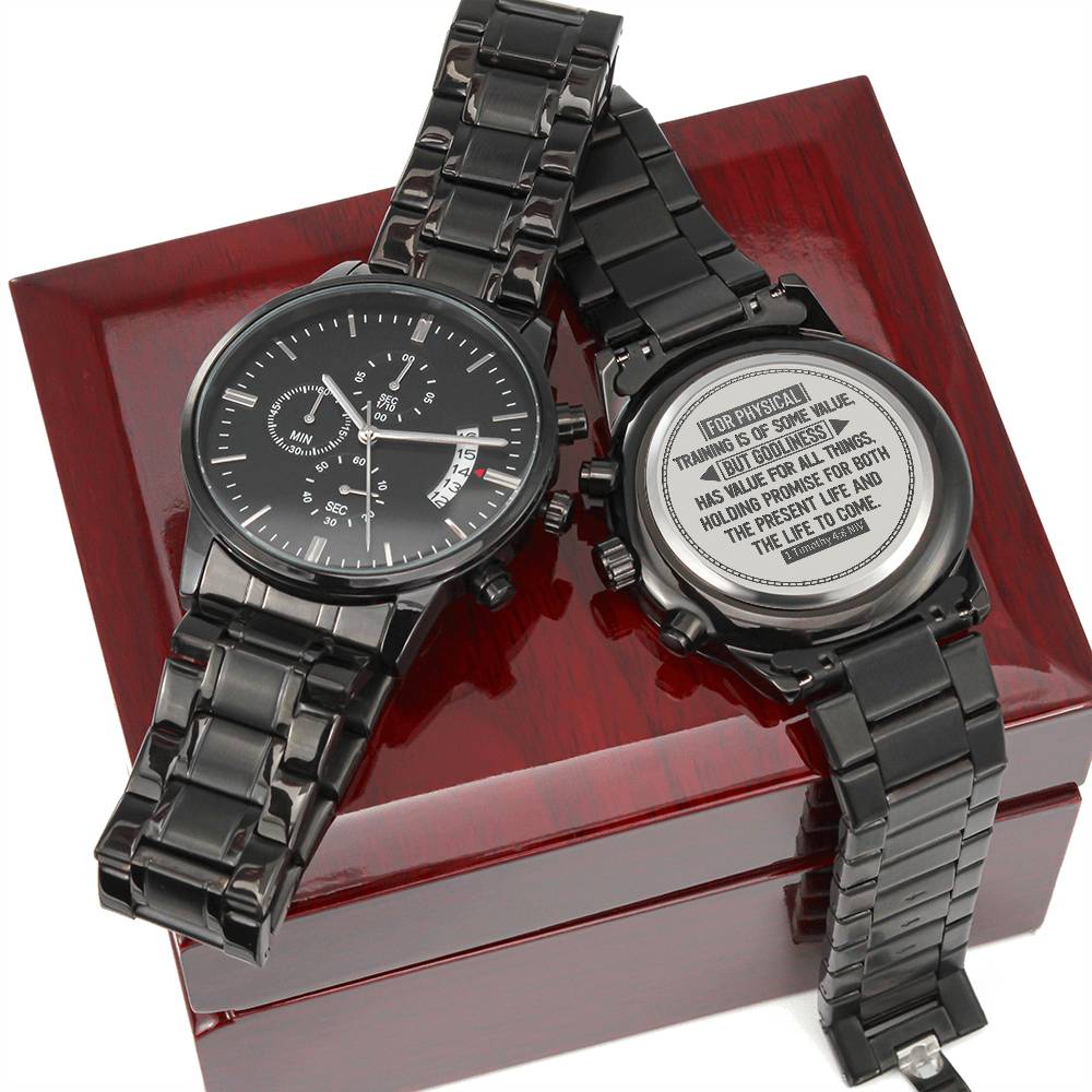 Men's Watch, Godliness Has Value for All Things, 1 Timothy 4:8