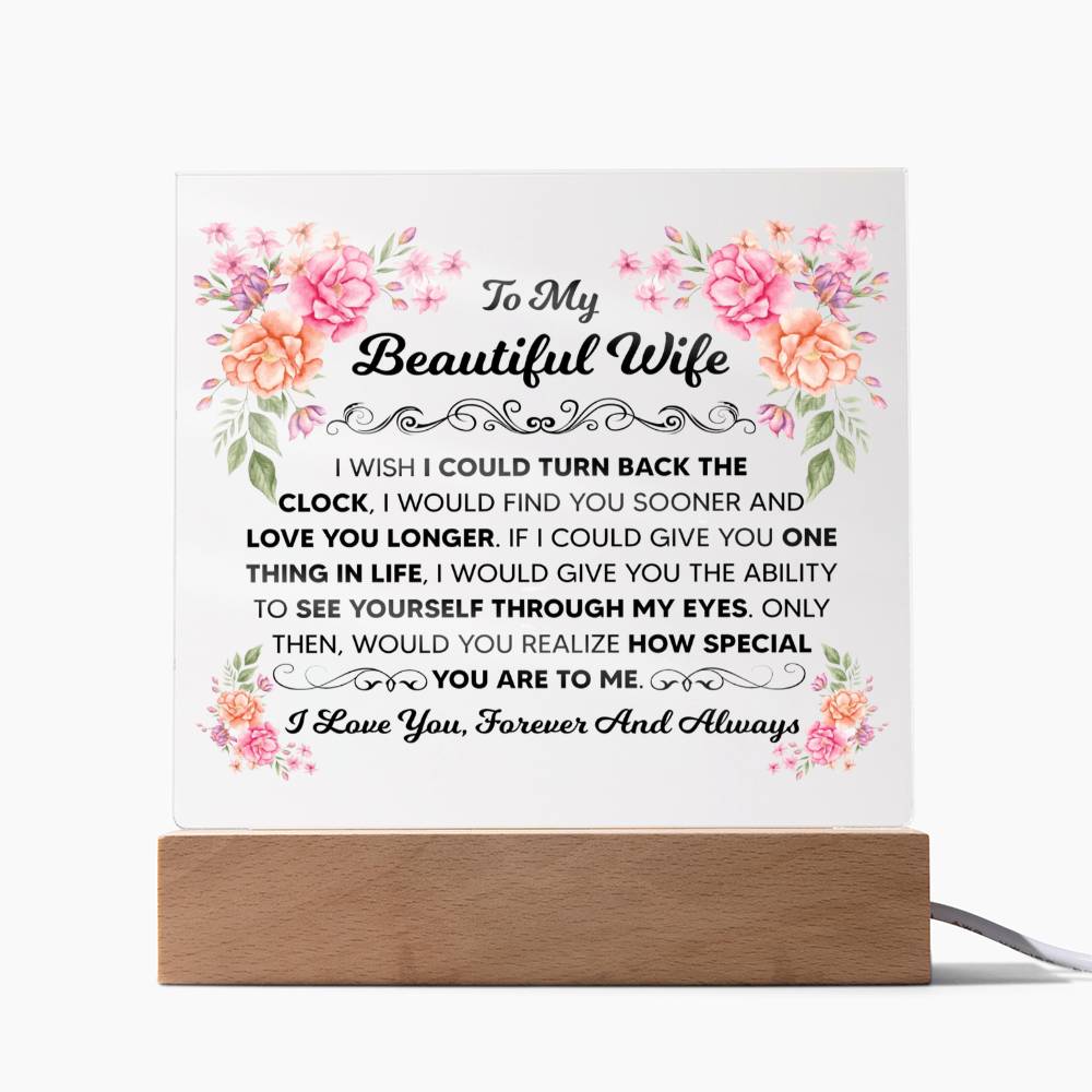 My Beautiful Wife Square Acrylic Plaque
