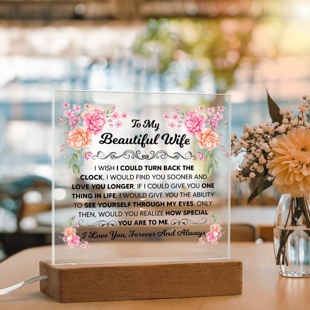 My Beautiful Wife Square Acrylic Plaque
