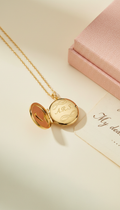 Personalized Gold Locket With Engraving
