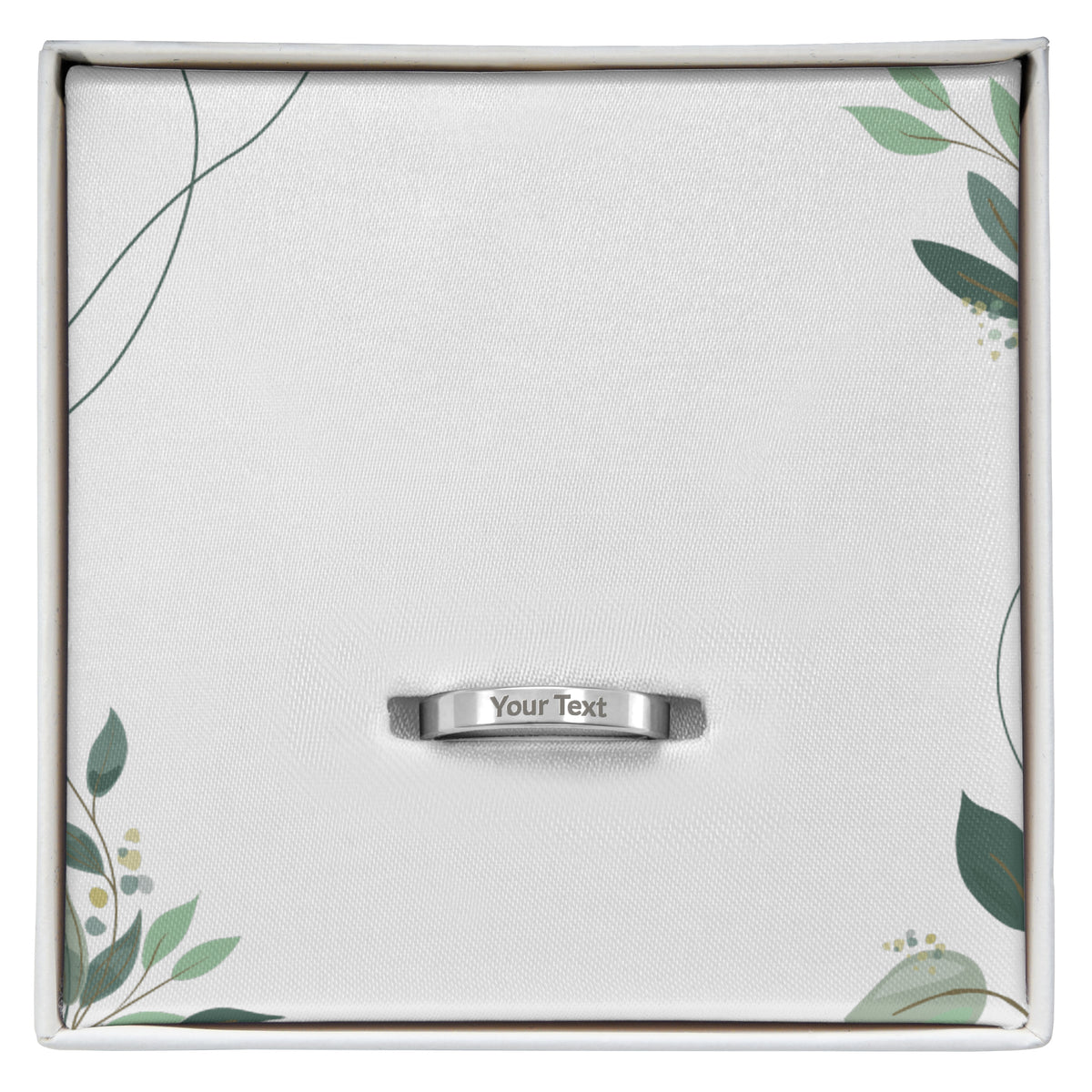 Personalized Engraved Women’s Ring – Custom Message Keepsake Jewelry