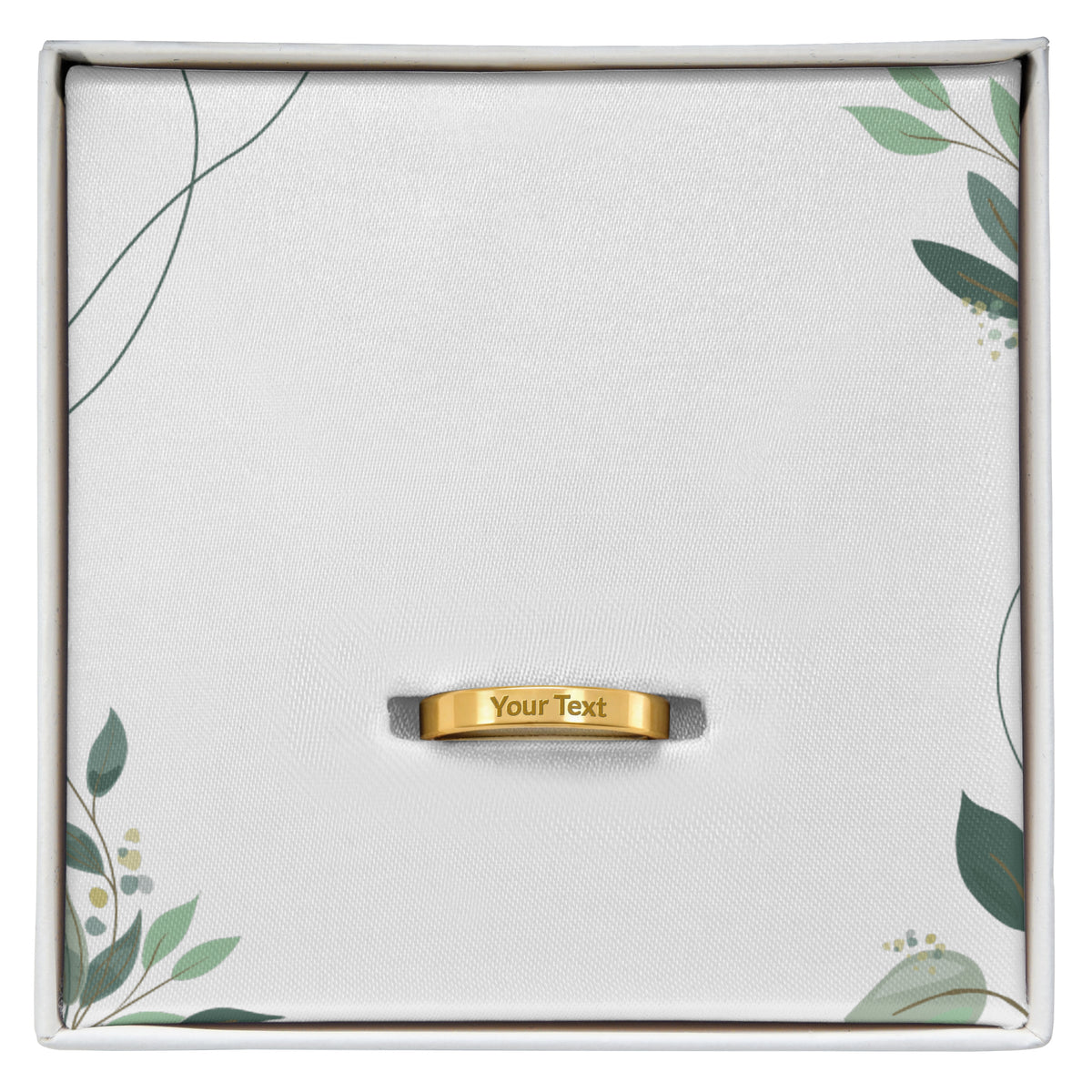 Personalized Engraved Women’s Ring – Custom Message Keepsake Jewelry