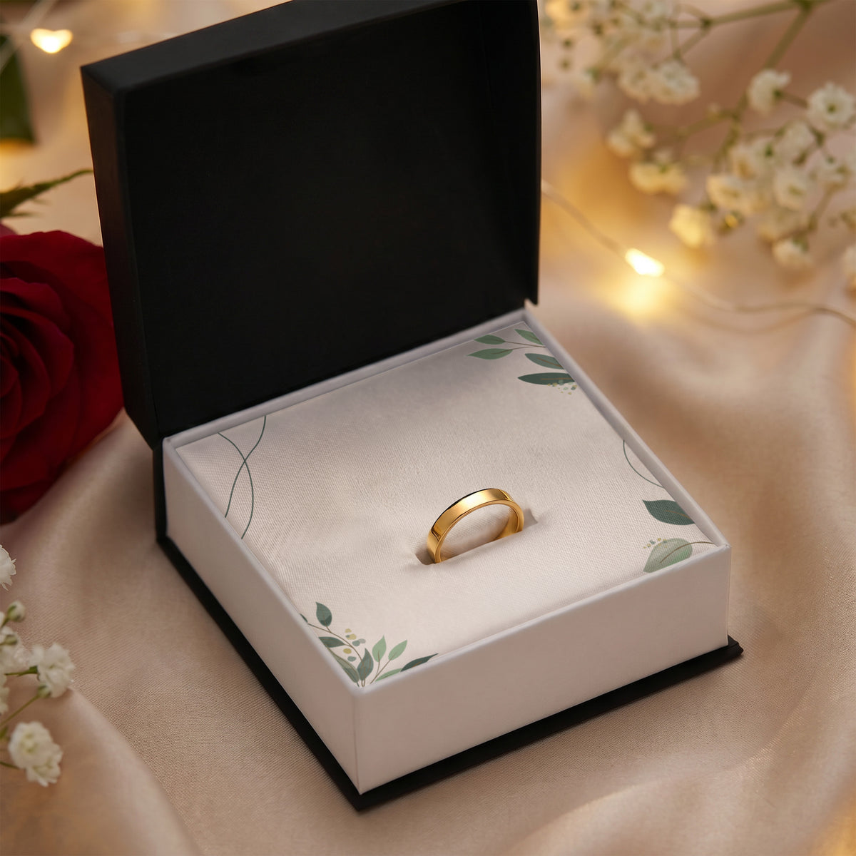 Personalized Engraved Women’s Ring – Custom Message Keepsake Jewelry