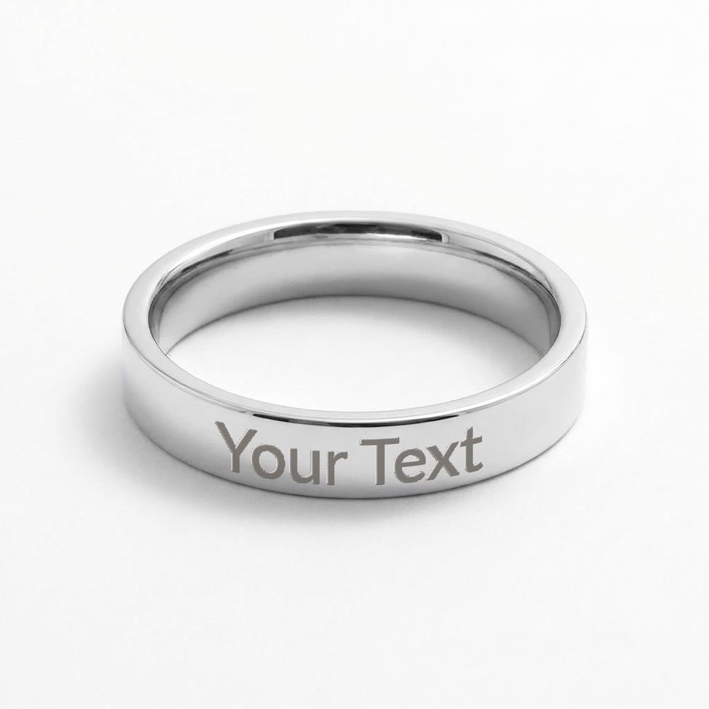 Personalized Engraved Women’s Ring – Custom Message Keepsake Jewelry