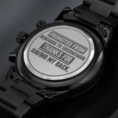 Groomsman, Promoted From Wingman to Groomsman, Men's Watch