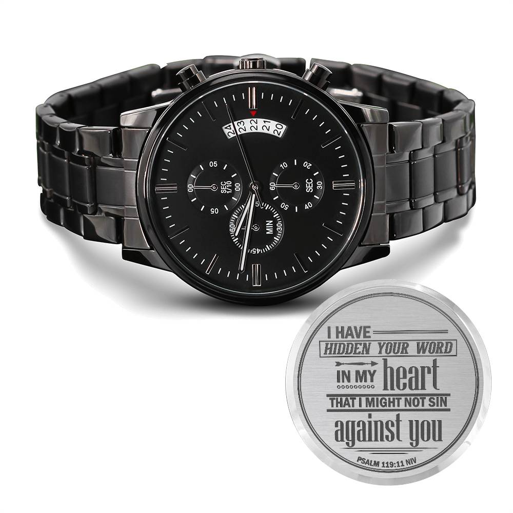 Men's Watch, I Have Hidden Your Word, Psalm 119:11