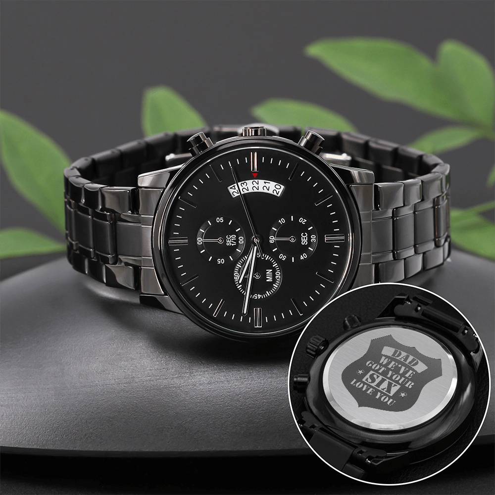 We've Got Your Six Men's Chronograph Watch
