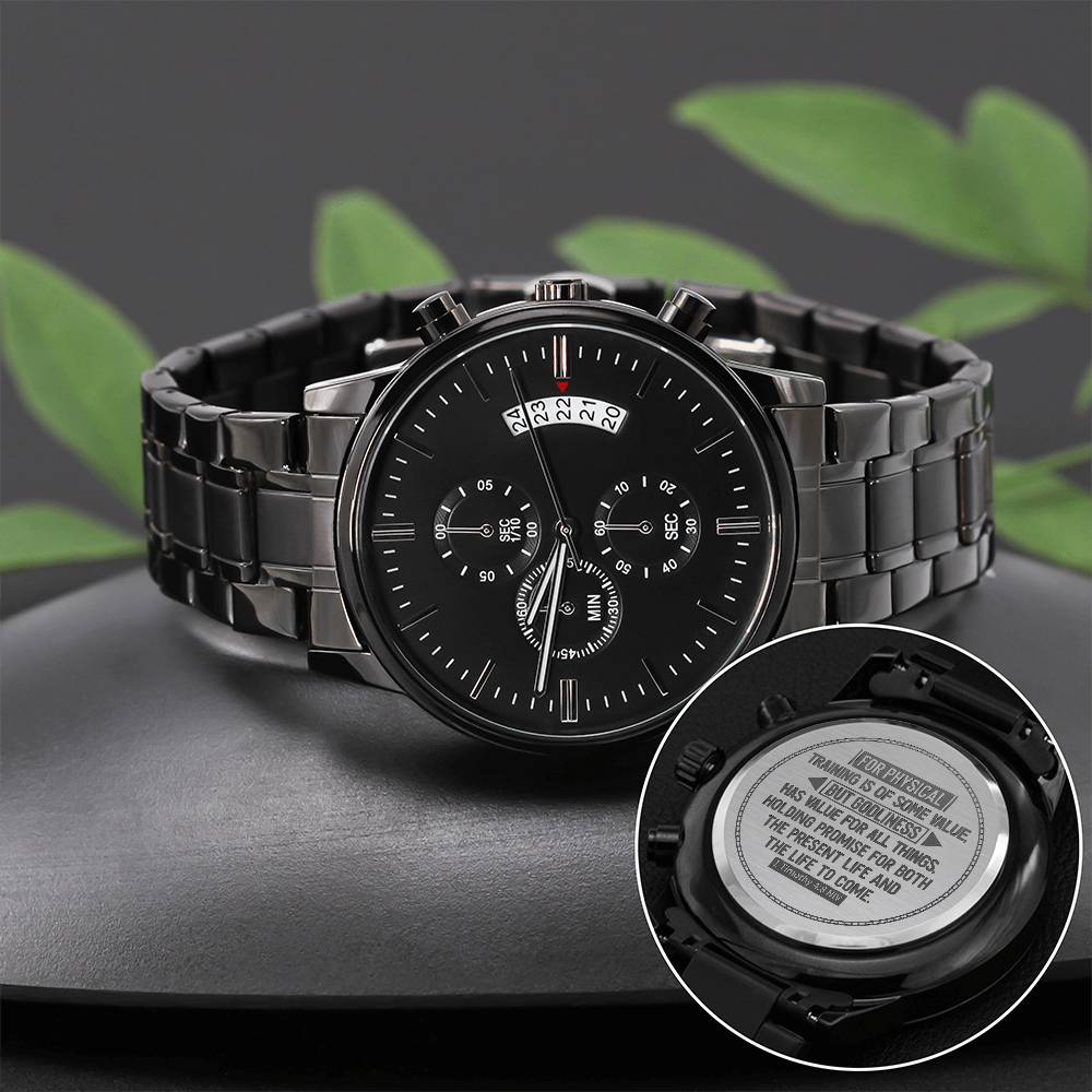 Men's Watch, Godliness Has Value for All Things, 1 Timothy 4:8
