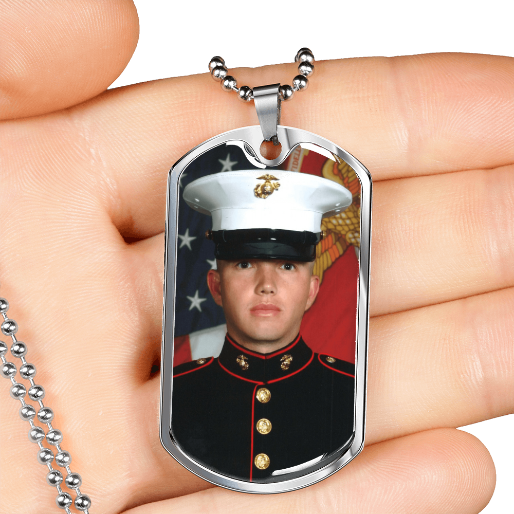 Custom Engraved Dog Tag Necklace