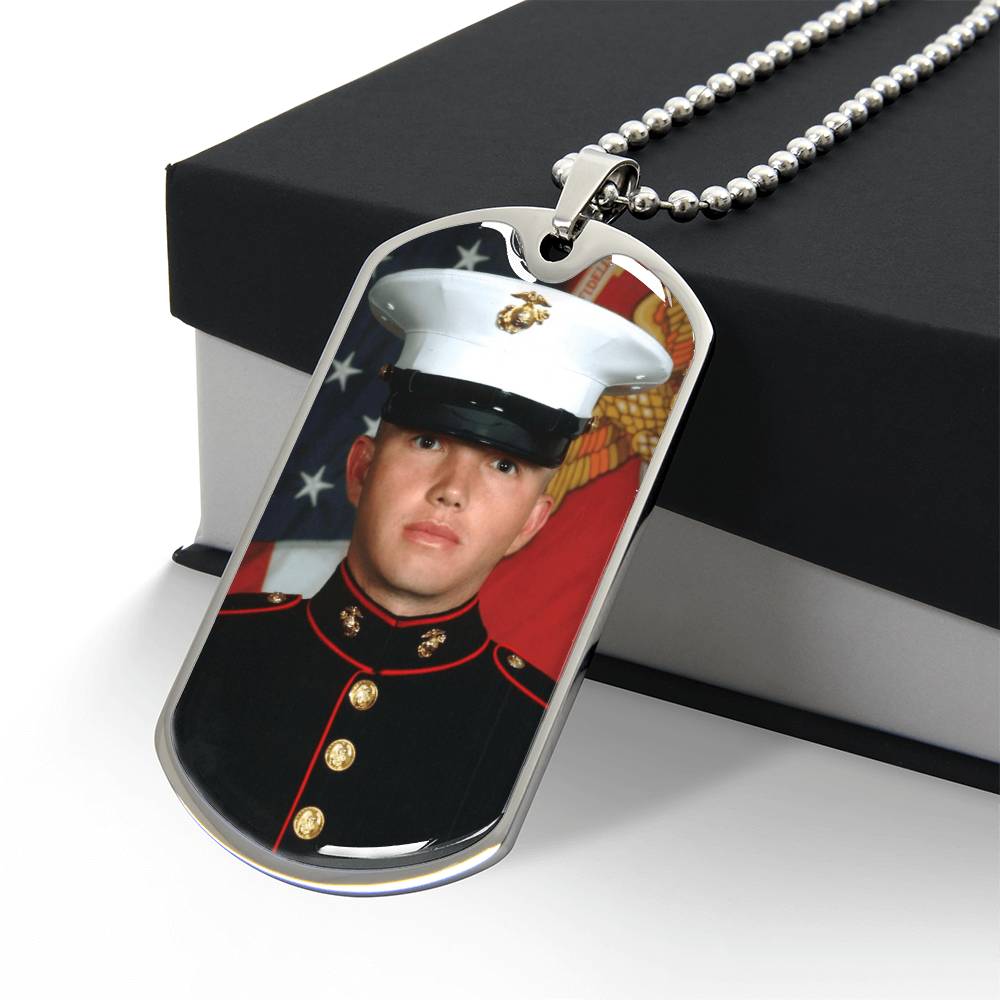Custom Engraved Dog Tag Necklace
