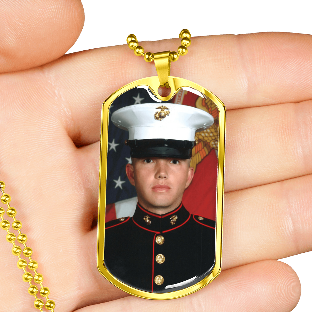 Custom Engraved Dog Tag Necklace