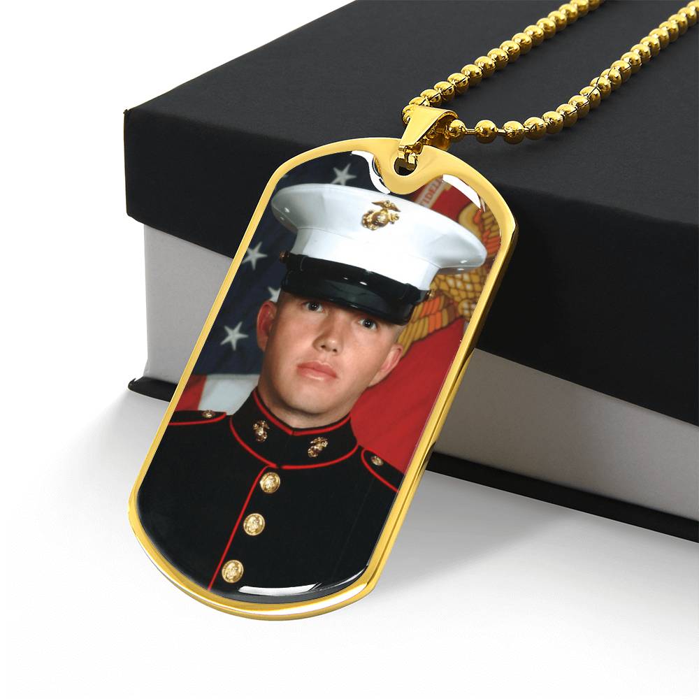 Custom Engraved Dog Tag Necklace