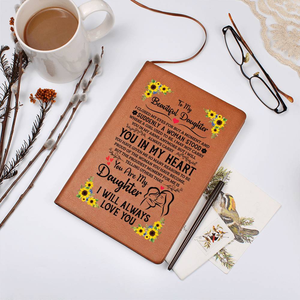 Heartfelt Gift for Daughter – Proud Mom Leather Journal