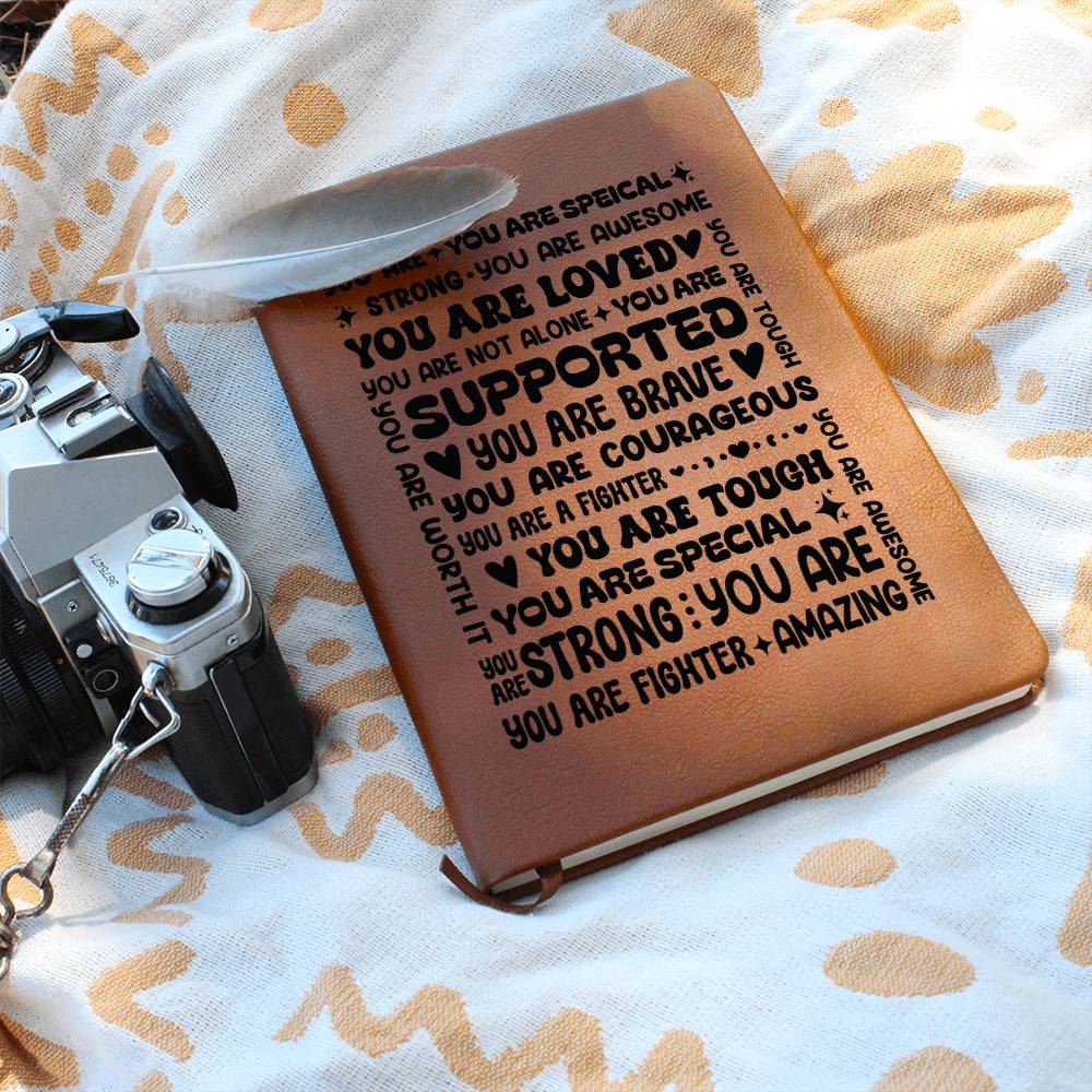 You Are a Fighter Vegan Leather Journal
