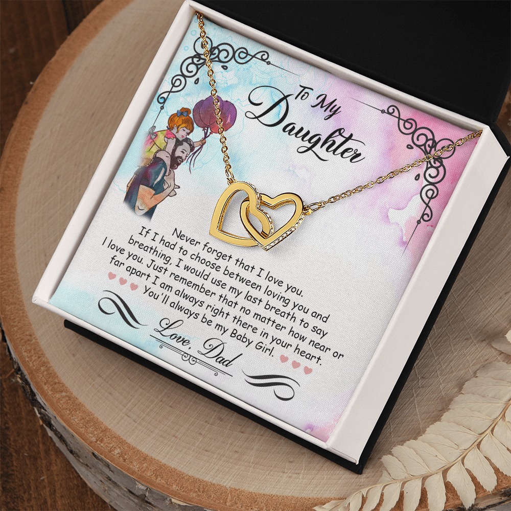 My Baby Girl - Interlocking Heart Necklace