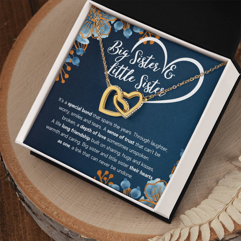 To My Sister Bond Interlocking Necklace Gift Set
