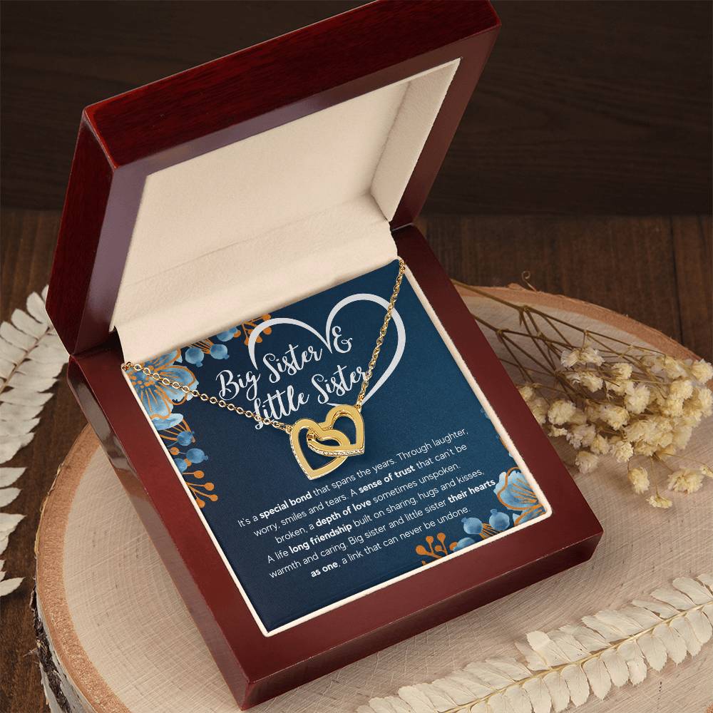To My Sister Bond Interlocking Necklace Gift Set