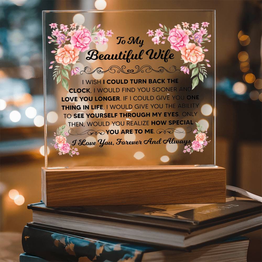 My Beautiful Wife Square Acrylic Plaque