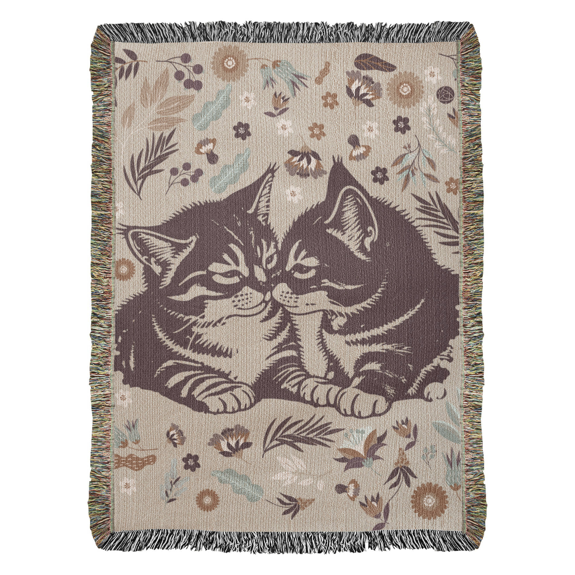 Snuggling Kitties - Woven Blanket