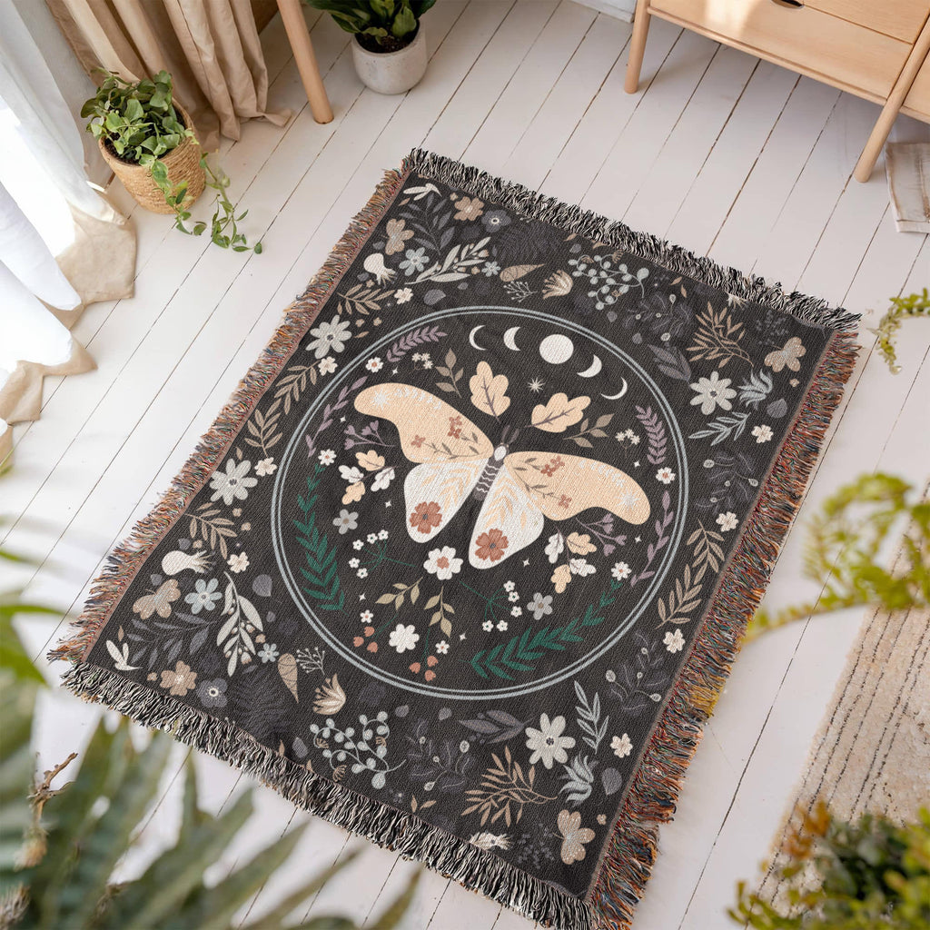 Bohemian Butterfly - Woven Blanket