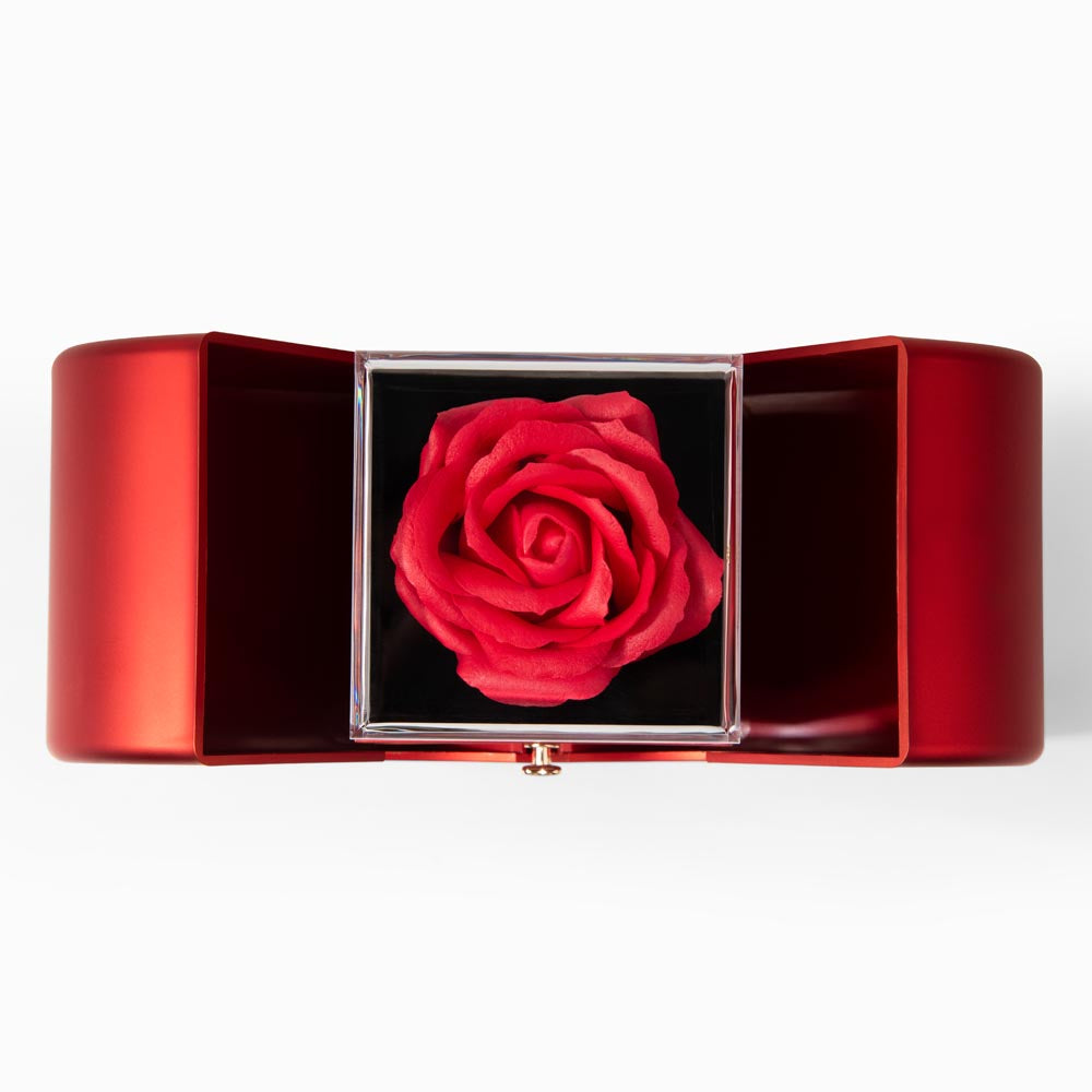 Alluring Beauty Necklace & Red Heart Rose Box Gift Set