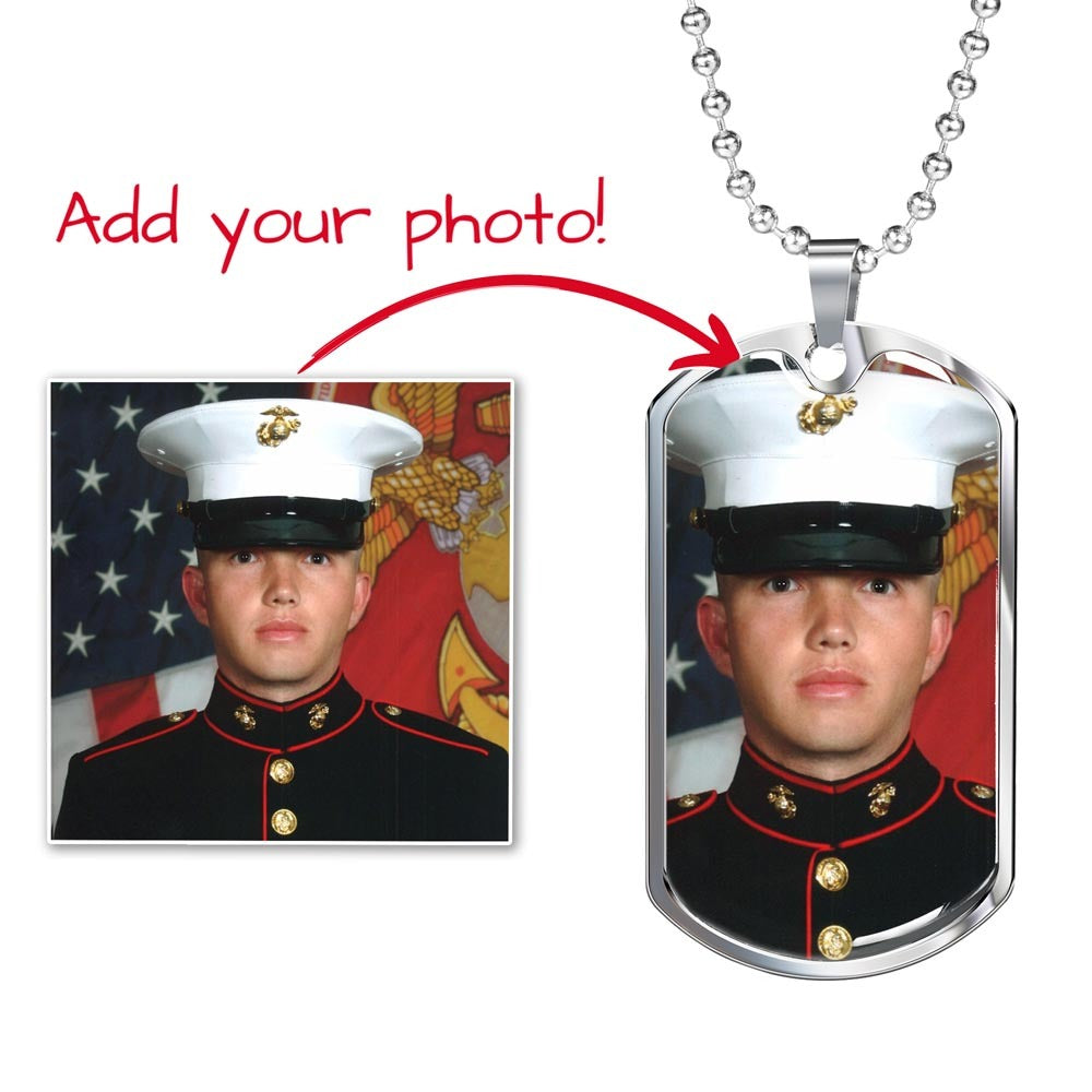 Custom Engraved Dog Tag Necklace