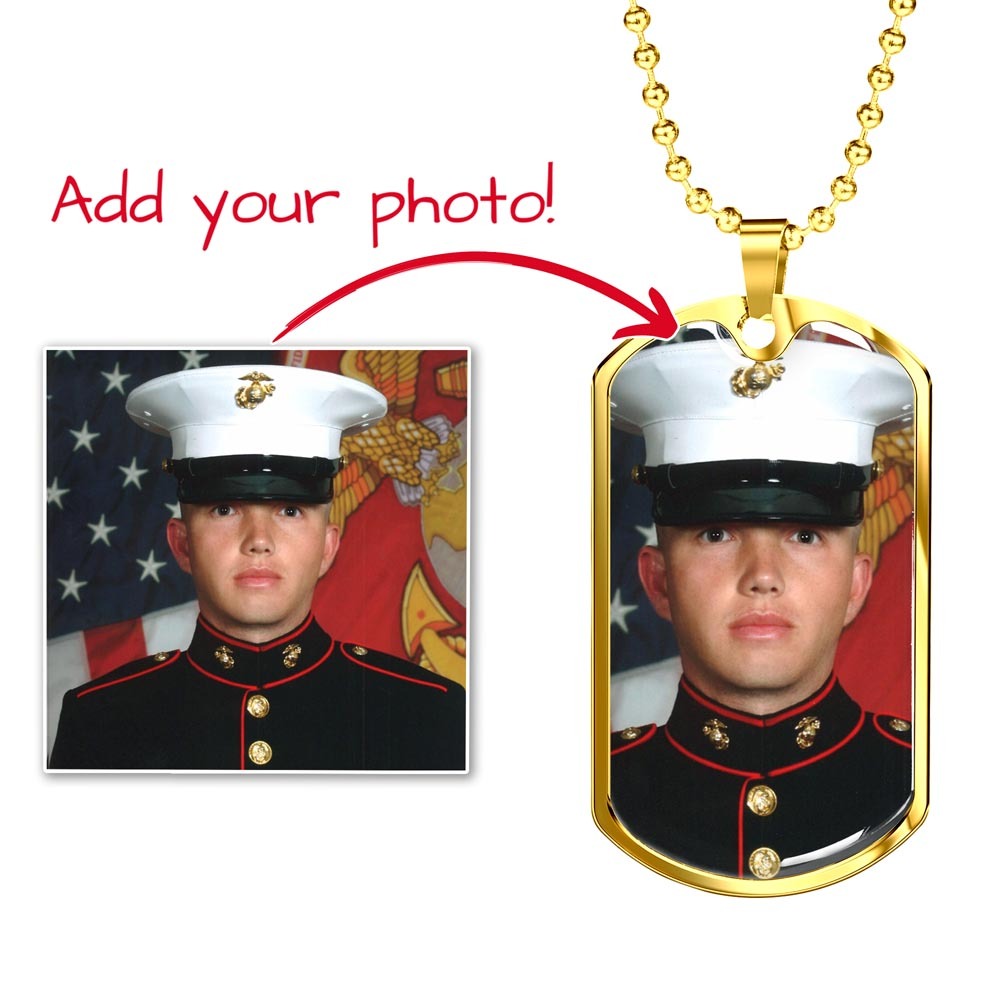 Custom Engraved Dog Tag Necklace